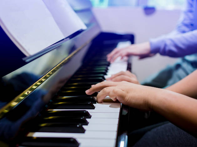 Learning piano Learning piano