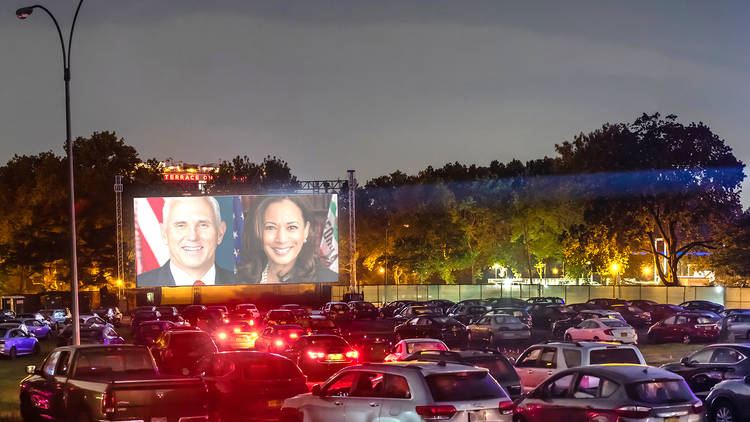 Queens Drive-in VP debate