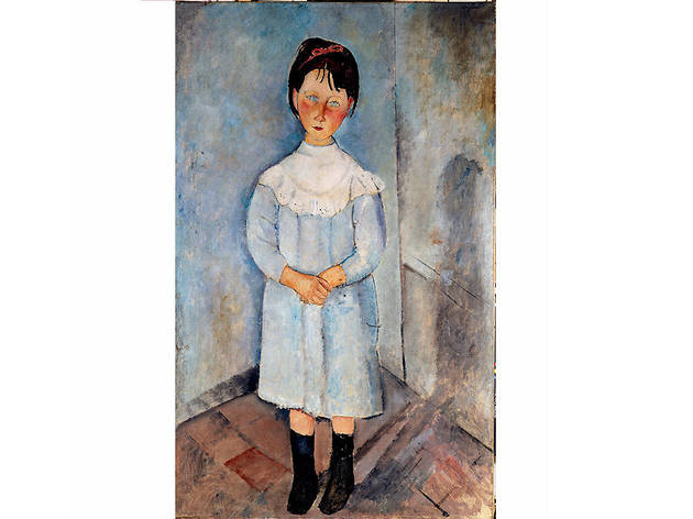 Niña vestida de azul Modigliani