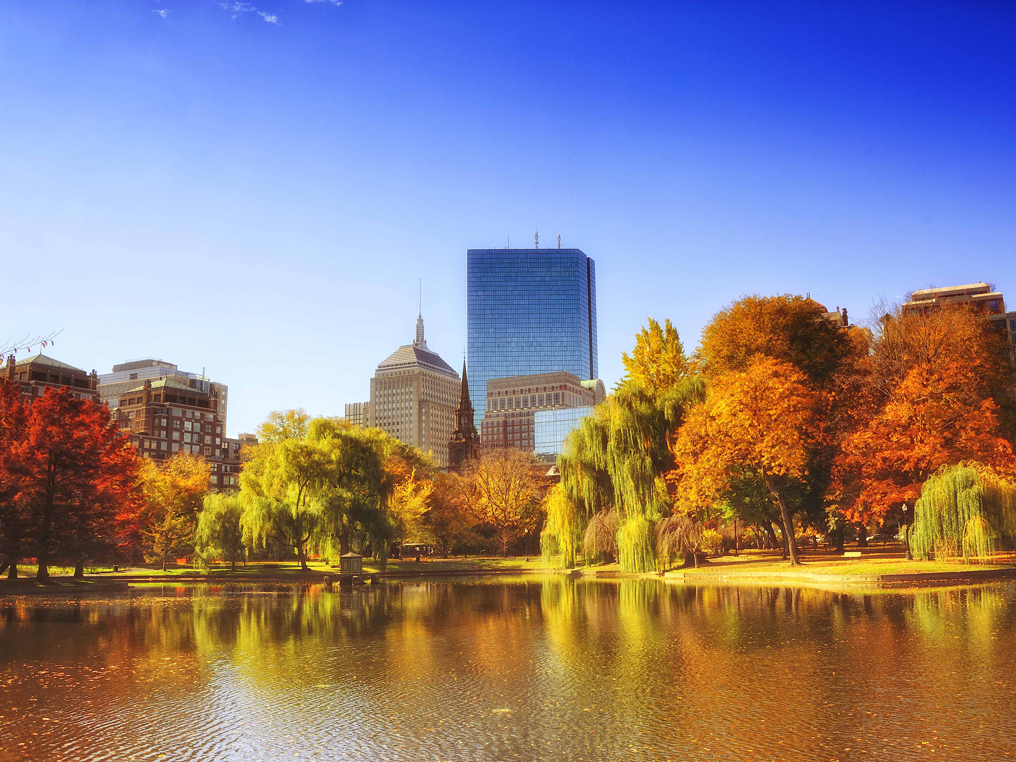 Boston Public Garden Fall