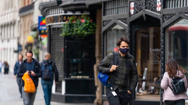 london mask wearers