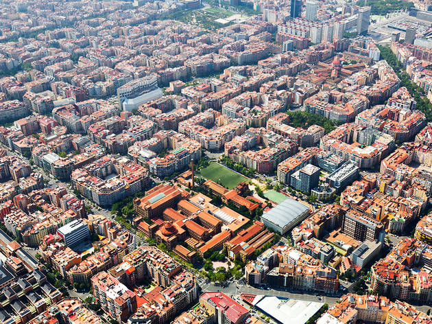 Eixample Esquerre vista aèria Vista aèria de l'Eixample Esquerre