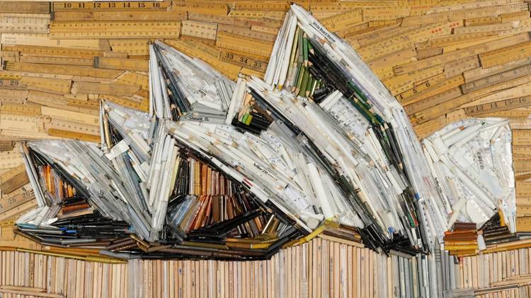 Annette Innis 'Sydney Opera House' Art from Trash 2020