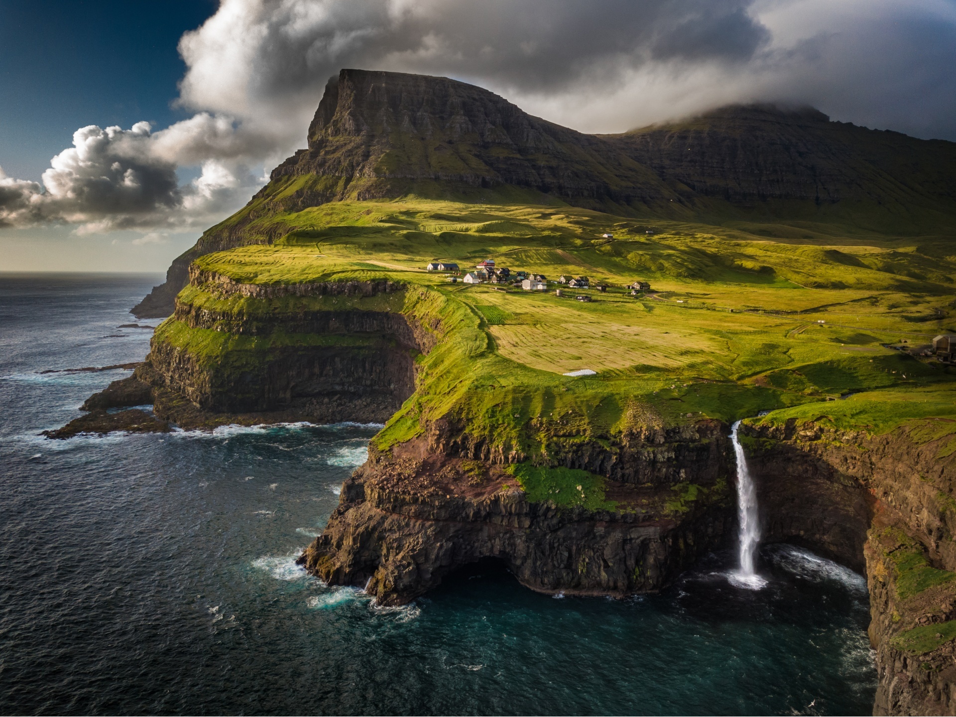 Faroe islands. Остров Вагар Фарерские острова. Фарерские острова остров Калсой. Фарерские острова водопад Мулафоссур.