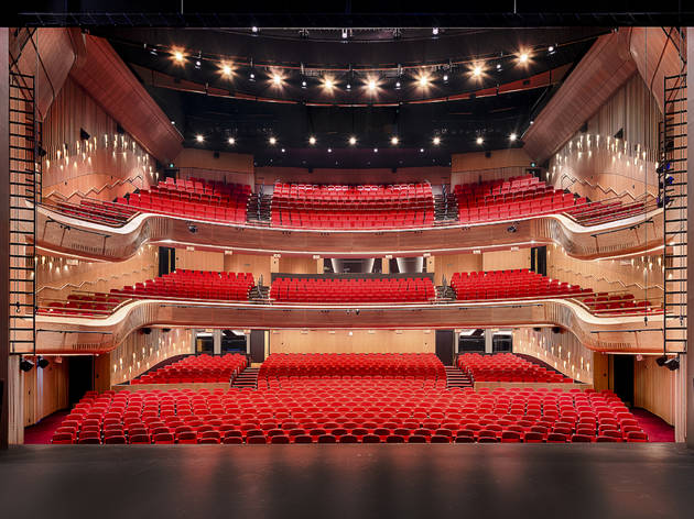 Her Majesty's Theatre Adelaide Festival Centre View out from stage at Her Majesty's Theatre