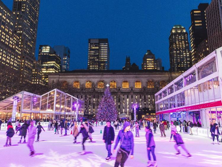 Go ice skating in Bryant Park