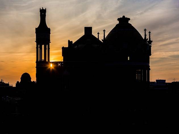 Posta de sol a Sant Pau Posta de sol a Sant Pau