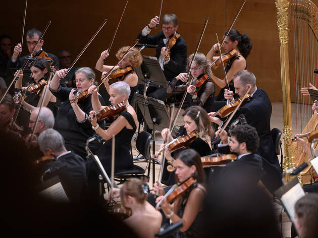 OBC Concert Alemany de Brahms. OBC, Músics de l'OBC durant el concert inaugural