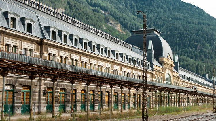 Canfranc International Railway Station in Spain