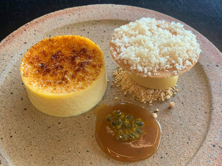 The crème brûlée at Black Bar and Grill, Pyrmont