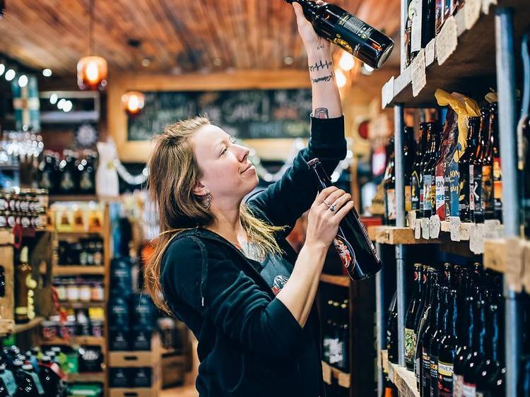 Guzzle craft beers and Quebec wines