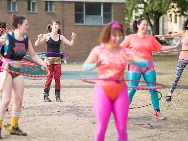 Hoops, Thights and Buttocks hula hooping classes