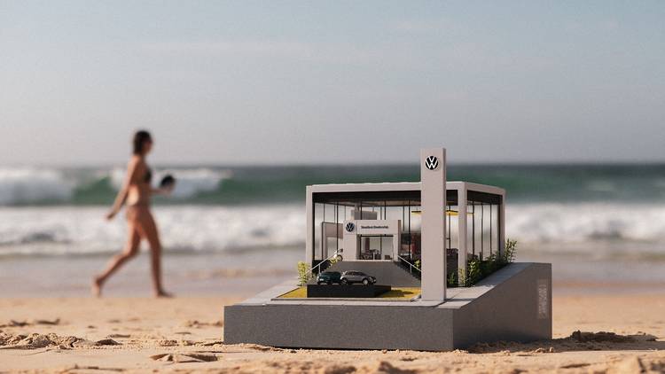 Volkswagen miniature car dealership