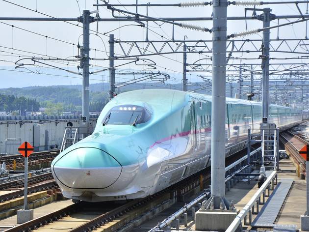 JR East shinkansen - stock photo shinkansen, bullet train