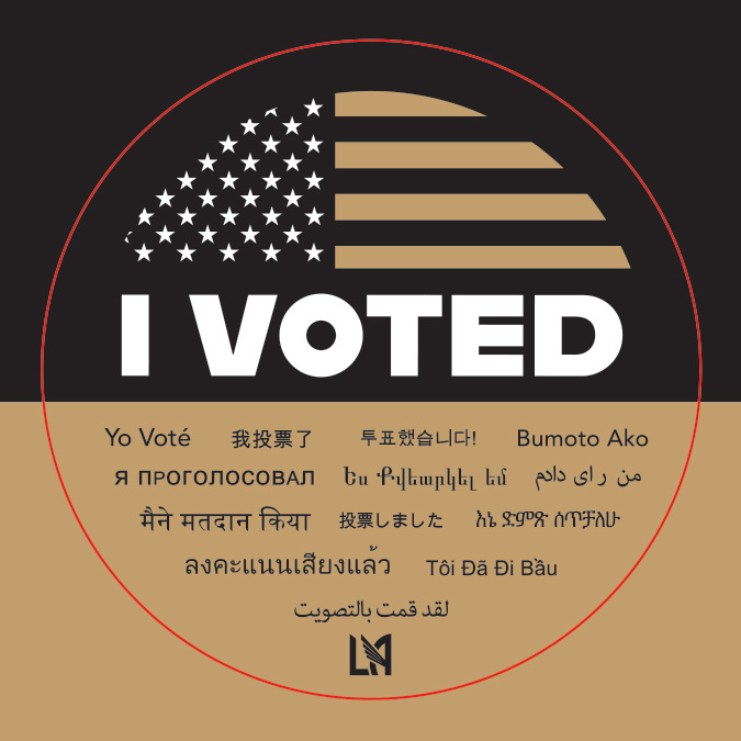 I Voted sticker