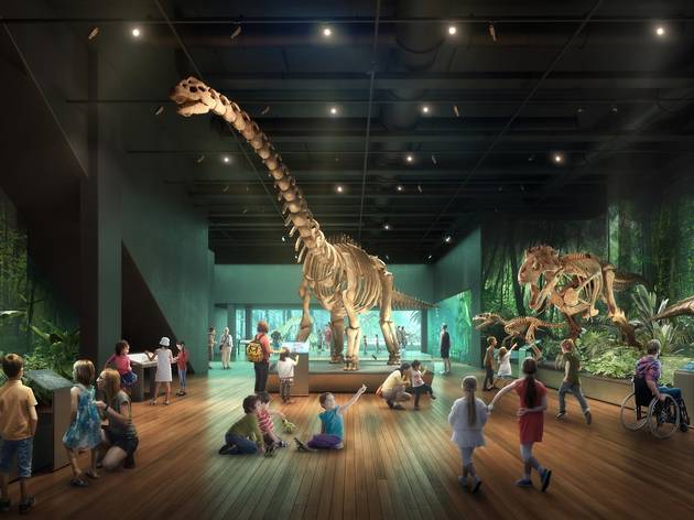 Artist’s rendering of new touring exhibition hall at the transformed Australian Museum. Artist’s rendering of new touring exhibition hall at the transformed Australian Museum.