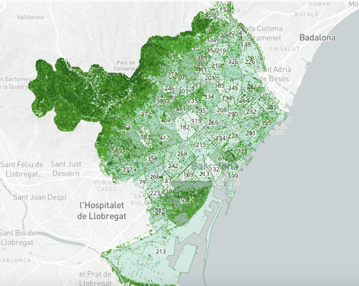 El mapa que te dice qué animales y plantas viven en tu barrio