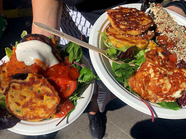 Bondi Markets corn fritters Bondi Markets corn fritters