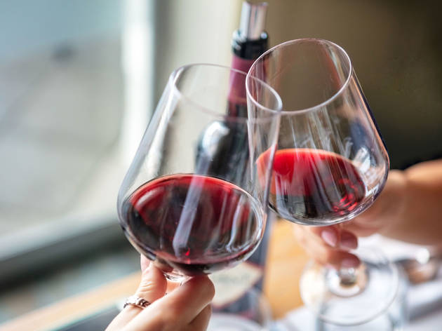 Red wine celebratory toast Gateway Hotel