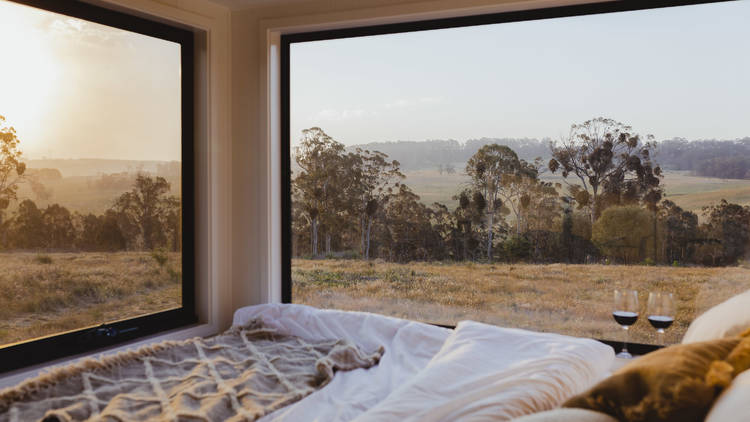 Interior view of tiny house