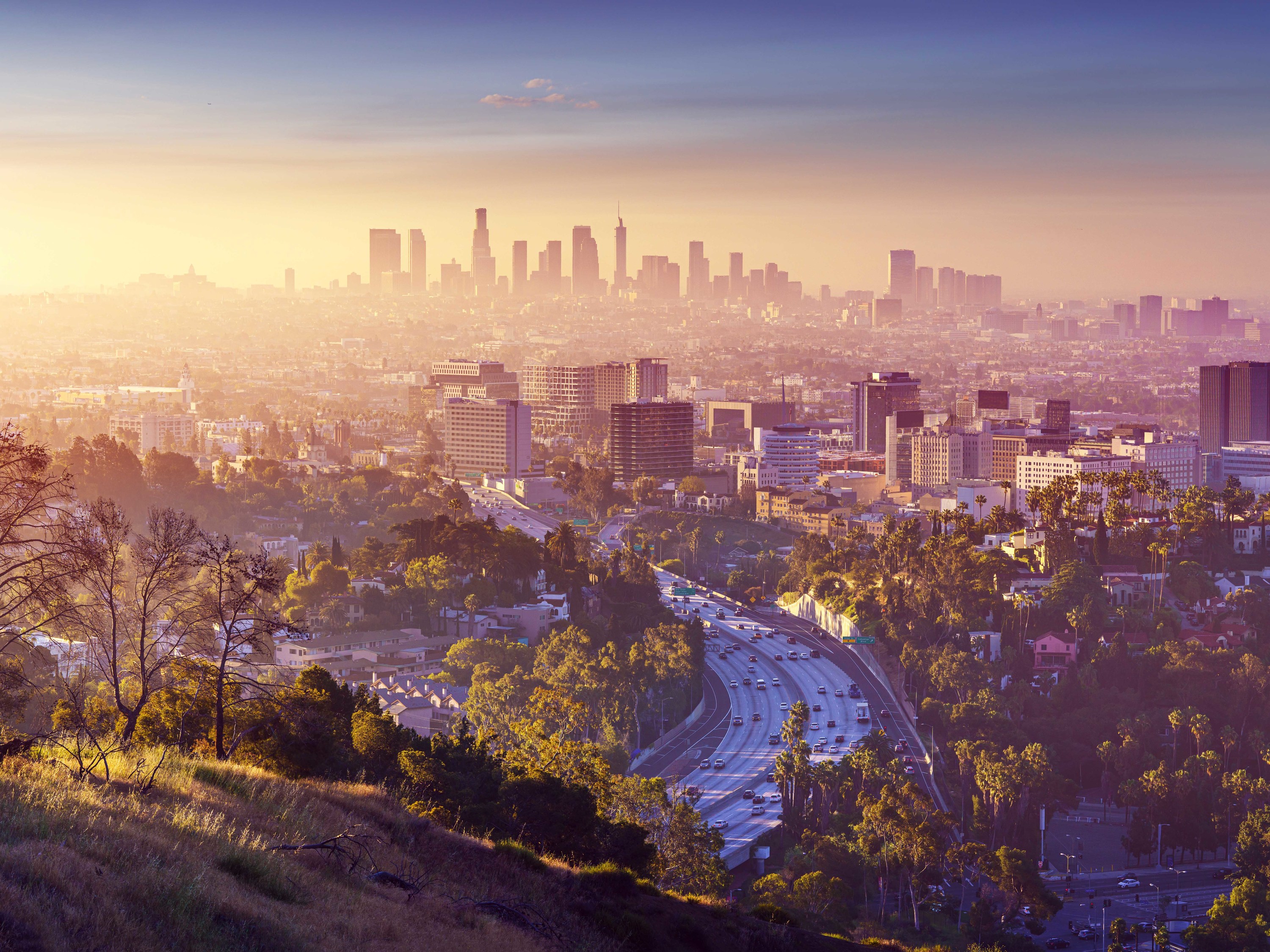 Downtown Los Angeles Stock Photo  Download Image Now  City Of Los Angeles  Urban Skyline Downtown District  iStock