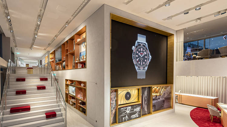 Omega shop at the Circle, Zurich Airport.