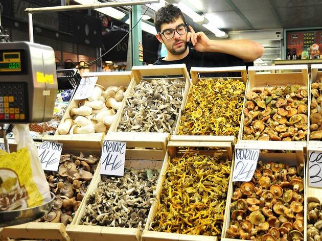 Bolets Petràs de la Boqueria Parada Bolets Petràs, a la Boqueria