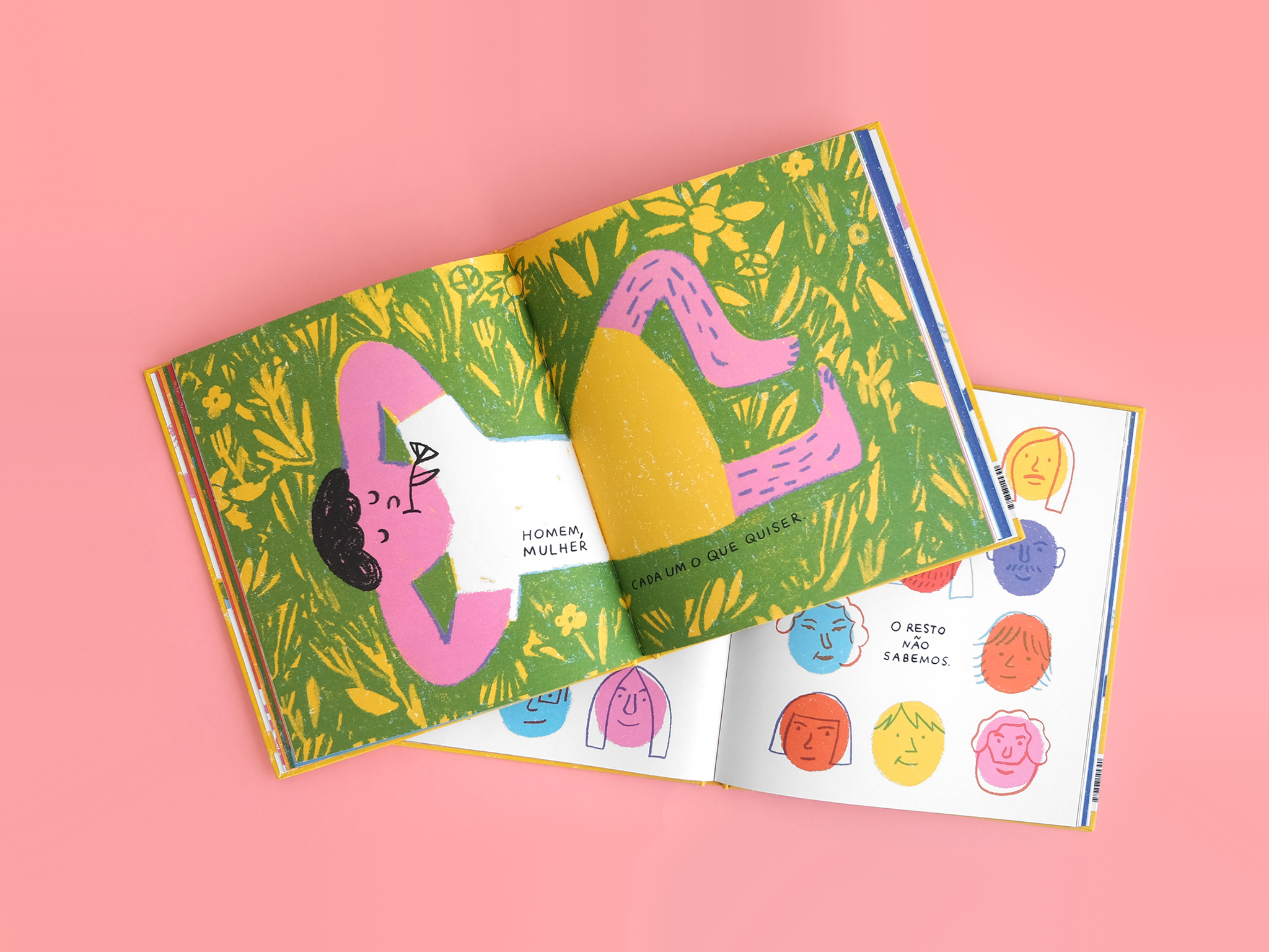 Livro, Menino, Menina, Ilustração, Joana Estrela