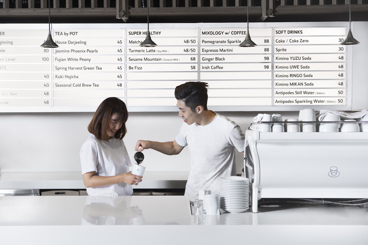 Between Coffee Restaurants in Central, Hong Kong