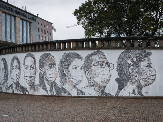 Vhils no Hospital de São João Vhils no Hospital de São João