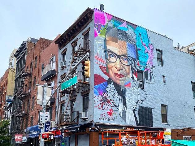 A giant Ruth Bader Ginsburg mural is going up in the East Village