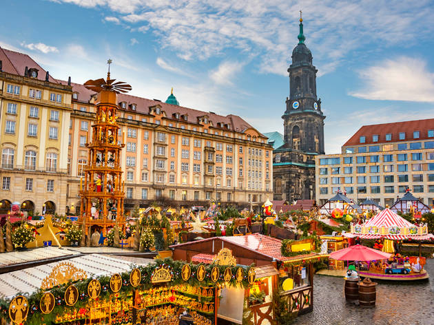 Striezelmarkt Mercado Navidad Dresde Alemania Striezelmarkt Mercado Navidad Dresde Alemania
