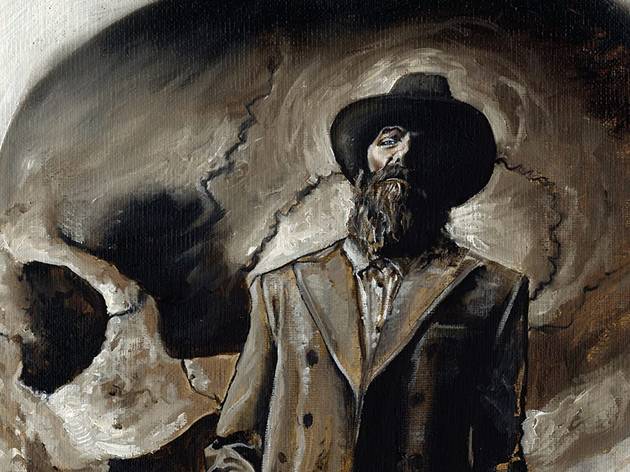 Comic Sillent Hill Ilustración de un hombre con sombrero y traje