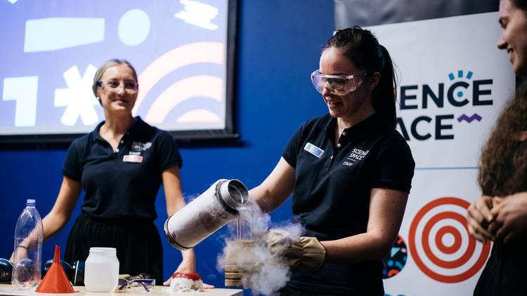 Science Space Liquid Nitrogen presentation