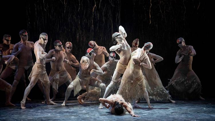 Aboriginal Australian dancers from Bangarra Dance Theatre