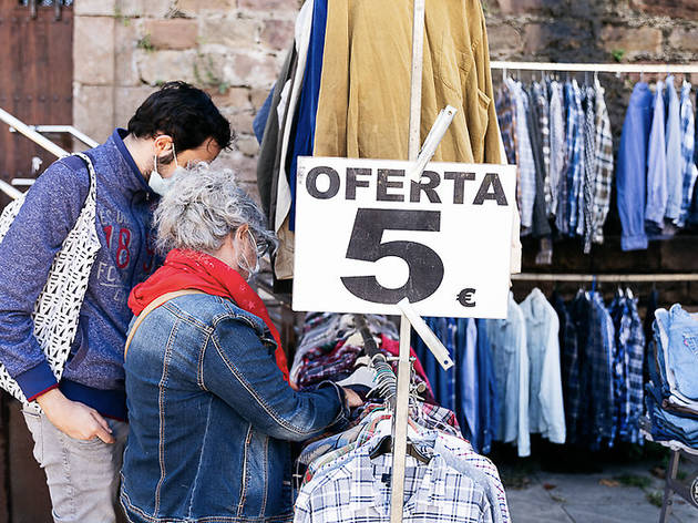 Una de les parades de roba de El Flea Una de les parades de roba de El Flea
