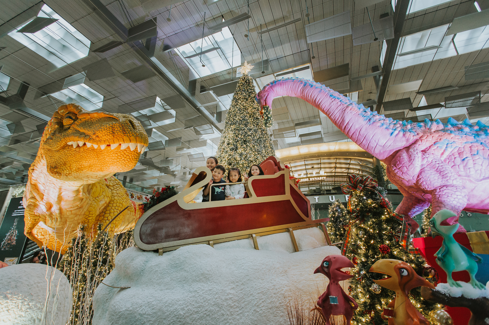 Dinosaurs Go Karts Snow And Glamping Experiences Await At Changi Festive Village