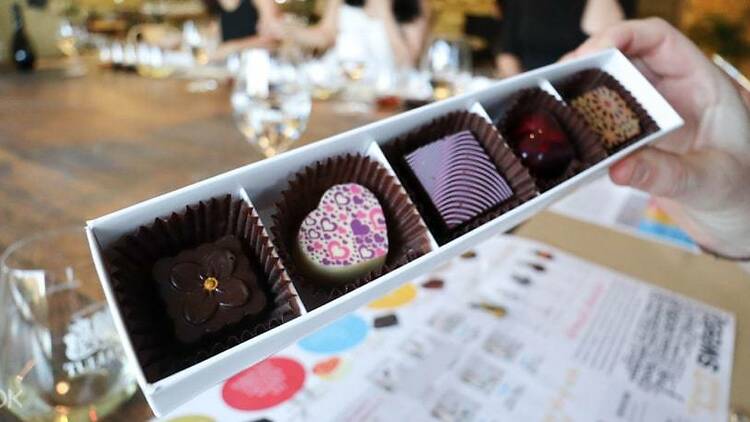 Try chocolate and wine pairings at this tasting