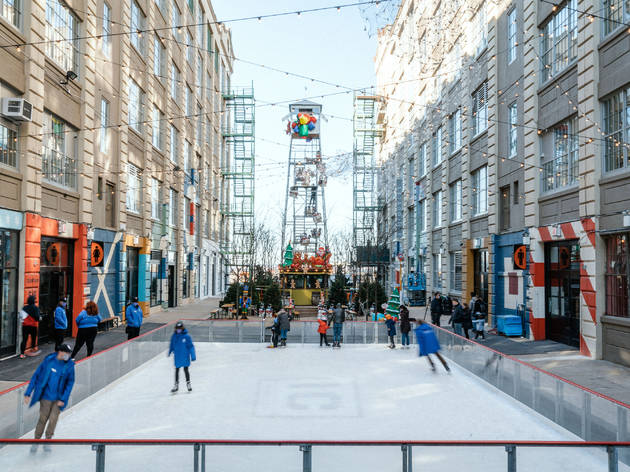 You can go both ice and roller skating at Industry City this year You can go both ice and roller skating at Industry City this year