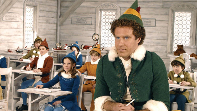 2nd Generation.Film Title: Elf.Pictured: Will Ferrell (right) stars as "Buddy" the Elf in New Line Cinema's upcoming film Elf.  Photo: (c)2003 Alan Markfield/New Line Productions.Film released by: Entertainment Films.