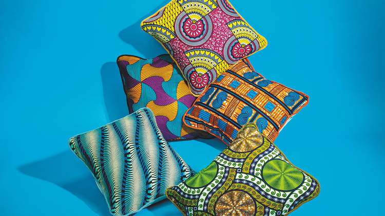 African print pillows by Bespoke Binny