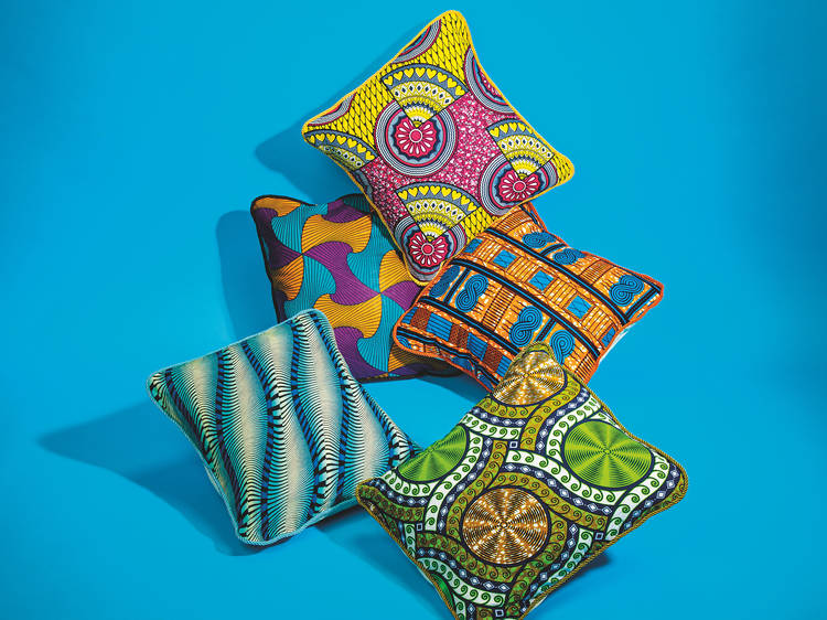 African print pillows by Bespoke Binny