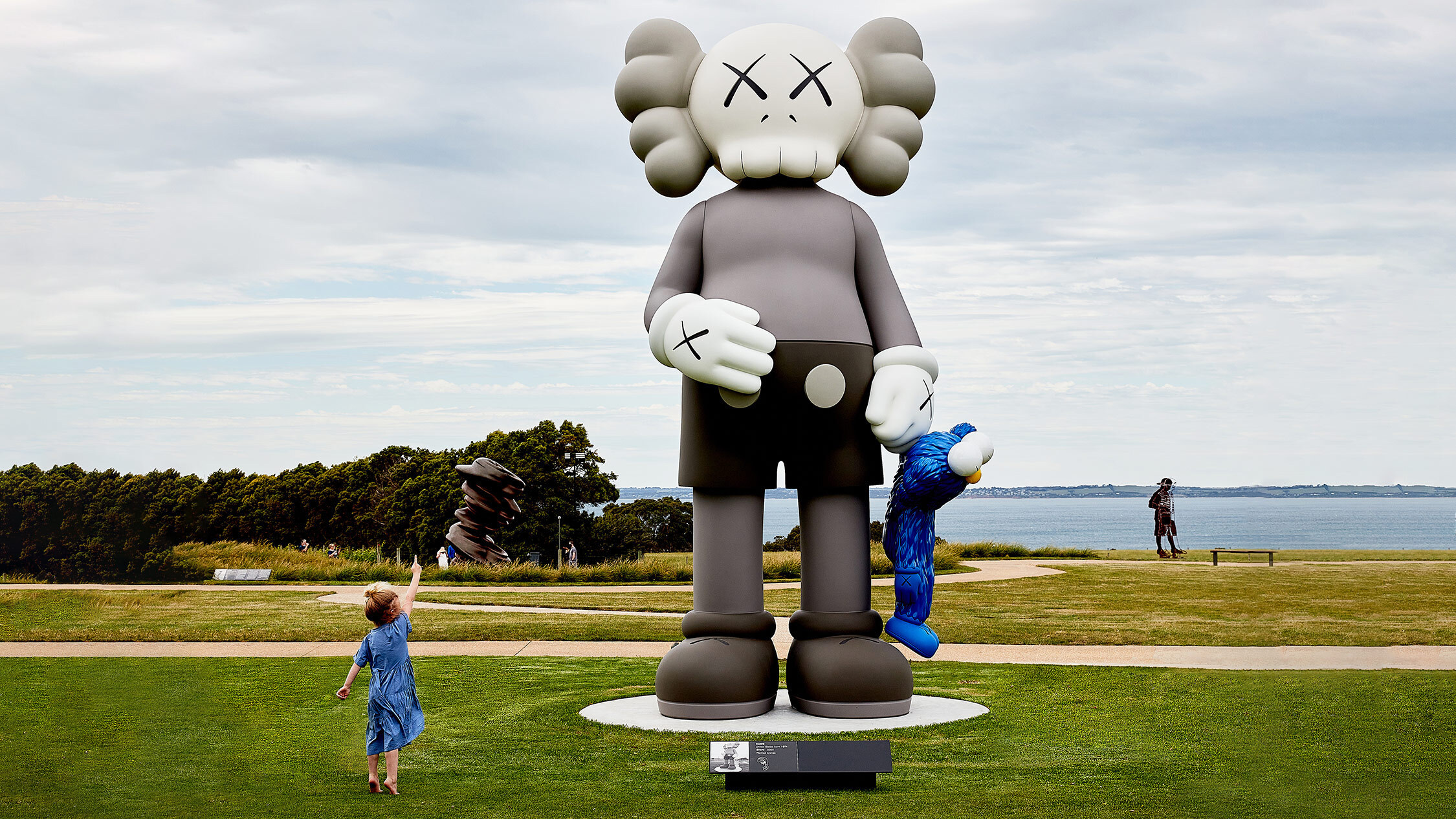 A KAWS sculpture has popped up on the Mornington Peninsula