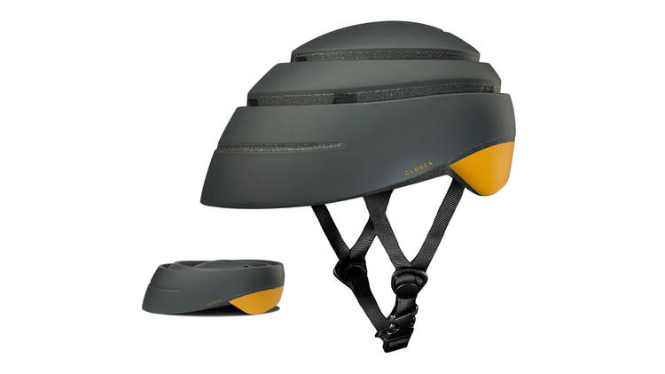 Folding cycle helmet by Freddie Grubb