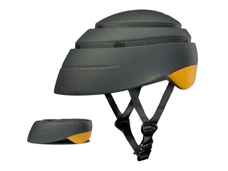 Folding cycle helmet by Freddie Grubb