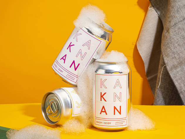 Beauty Kan Kan soap in a can