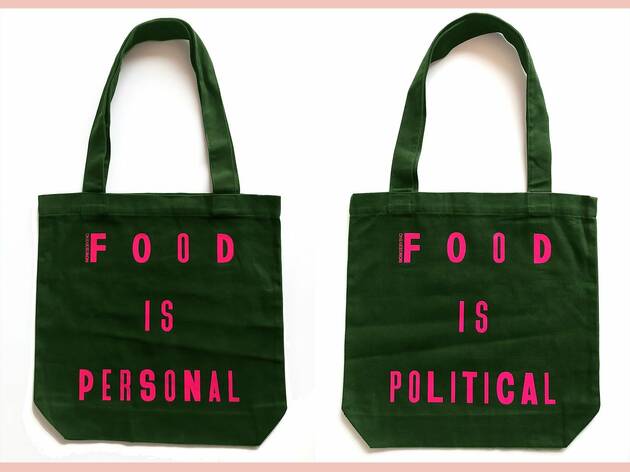 Now Serving tote bag