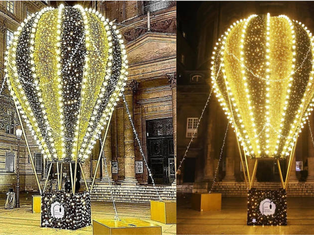 Pour Noël, une montgolfière géante illumine le Faubourg Saint-Honoré Pour Noël, une montgolfière géante illumine le Faubourg Saint-Honoré