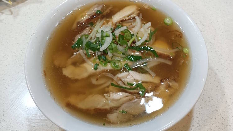 Chicken pho at Pho Hung Vuong Saigon Restaurant