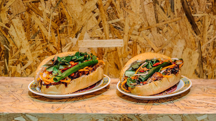 Tofu banh mi at Pho Nom